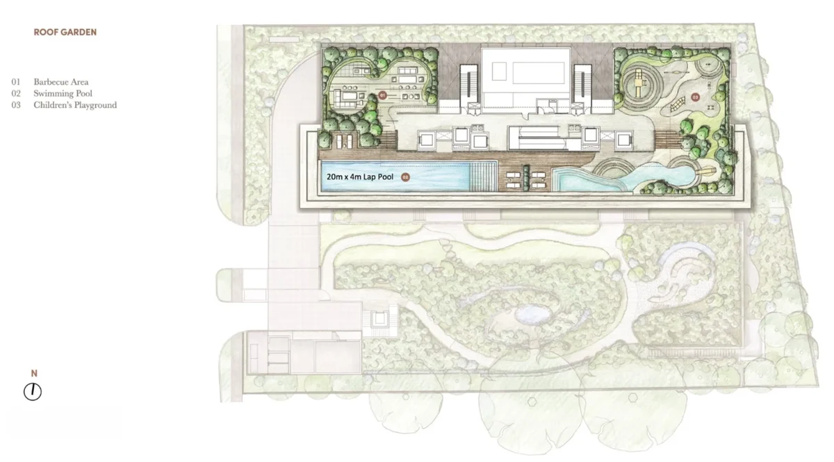 32 Gilstead Rooftop Lap Pool and BBQ Garden
