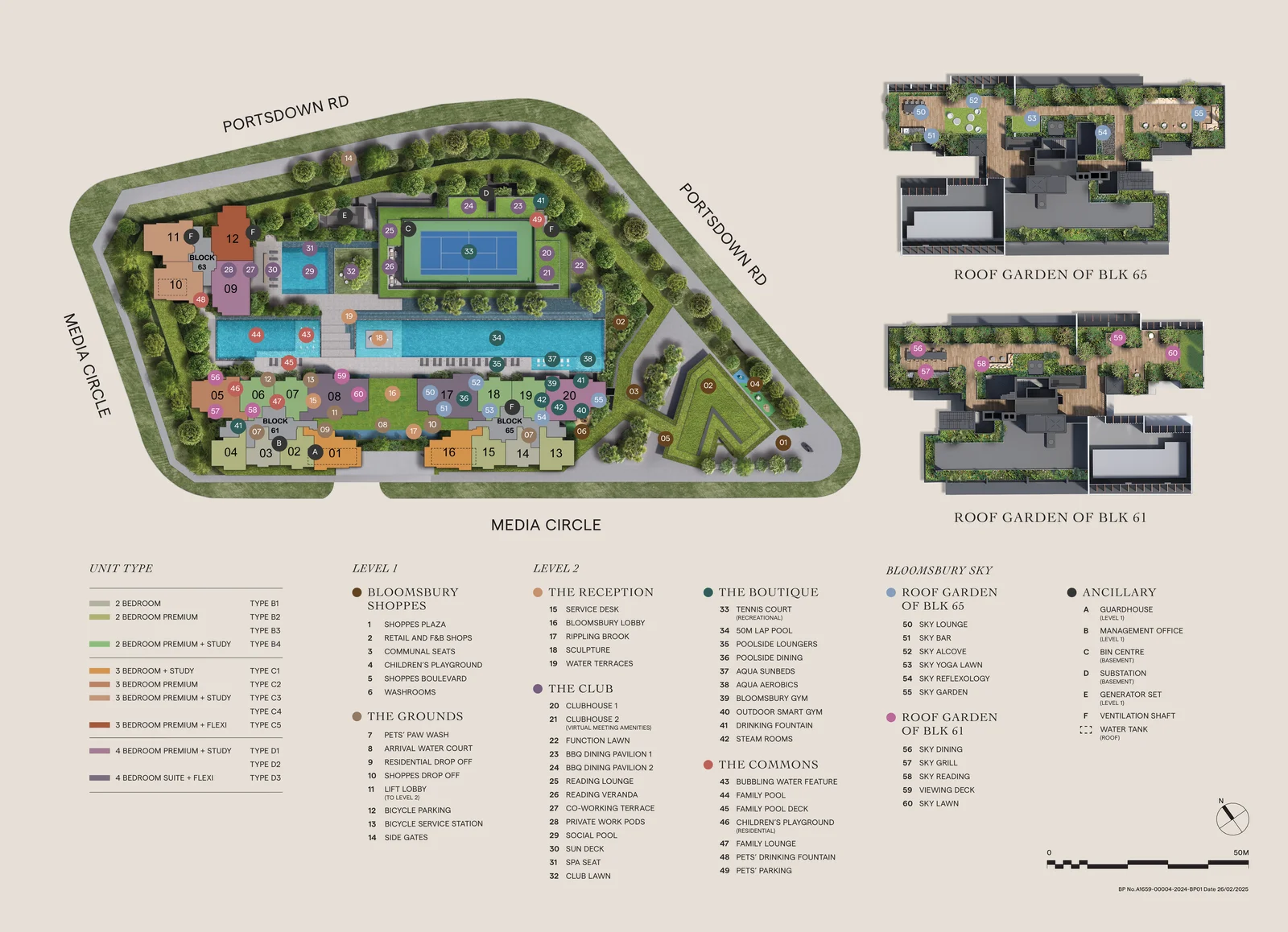 Bloomsbury Residences master site plan at Media Circle