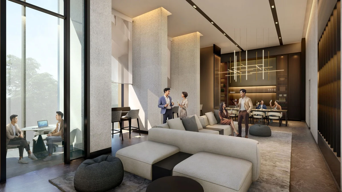 The SOcial Club resident lounge and private bar at The Collective at One Sophia