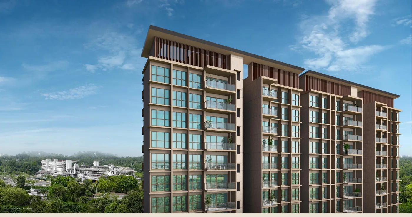 Dunearn House residential elevation in an official brochure artist’s impression
