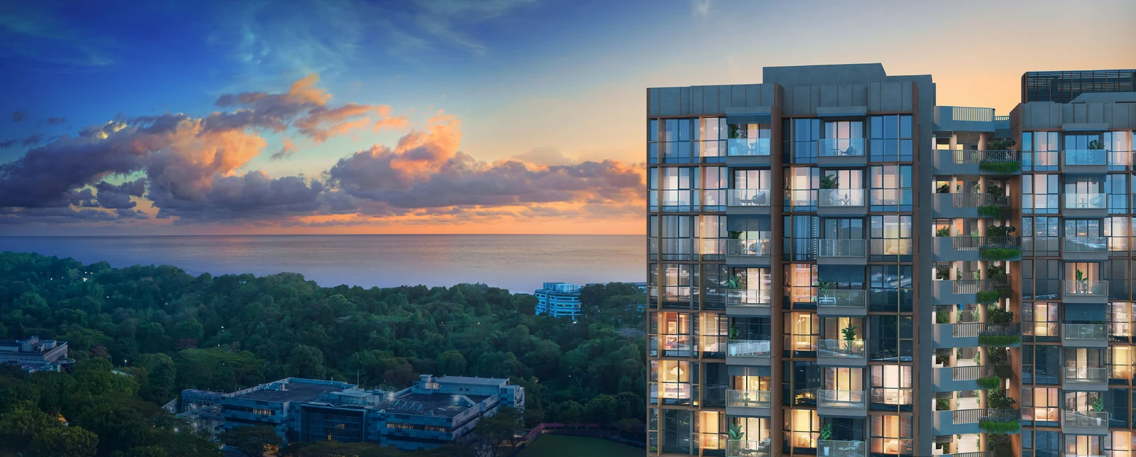 LyndenWoods twin 24-storey residential towers rising above Singapore Science Park 1