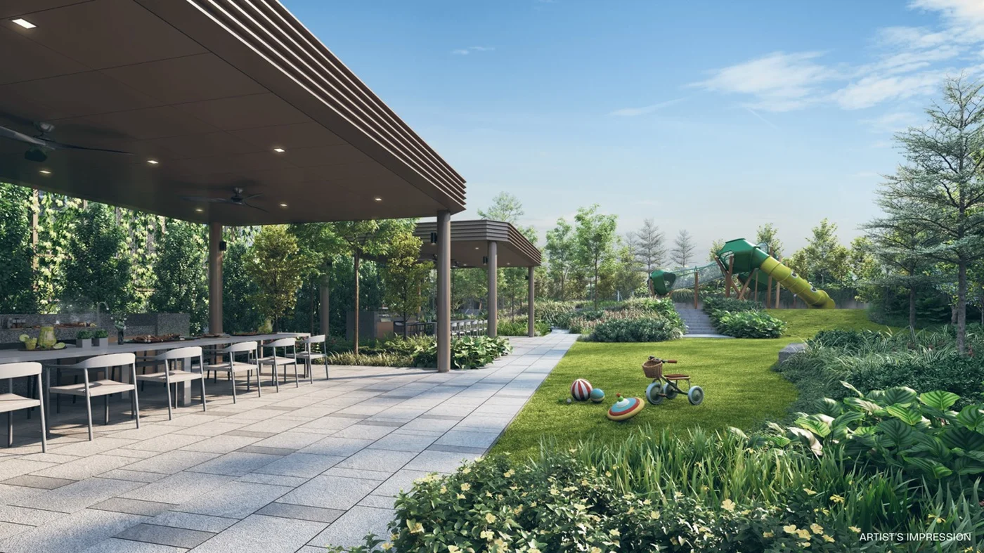 Pinery Residences 2nd storey residential arrival plaza and sheltered drop-off