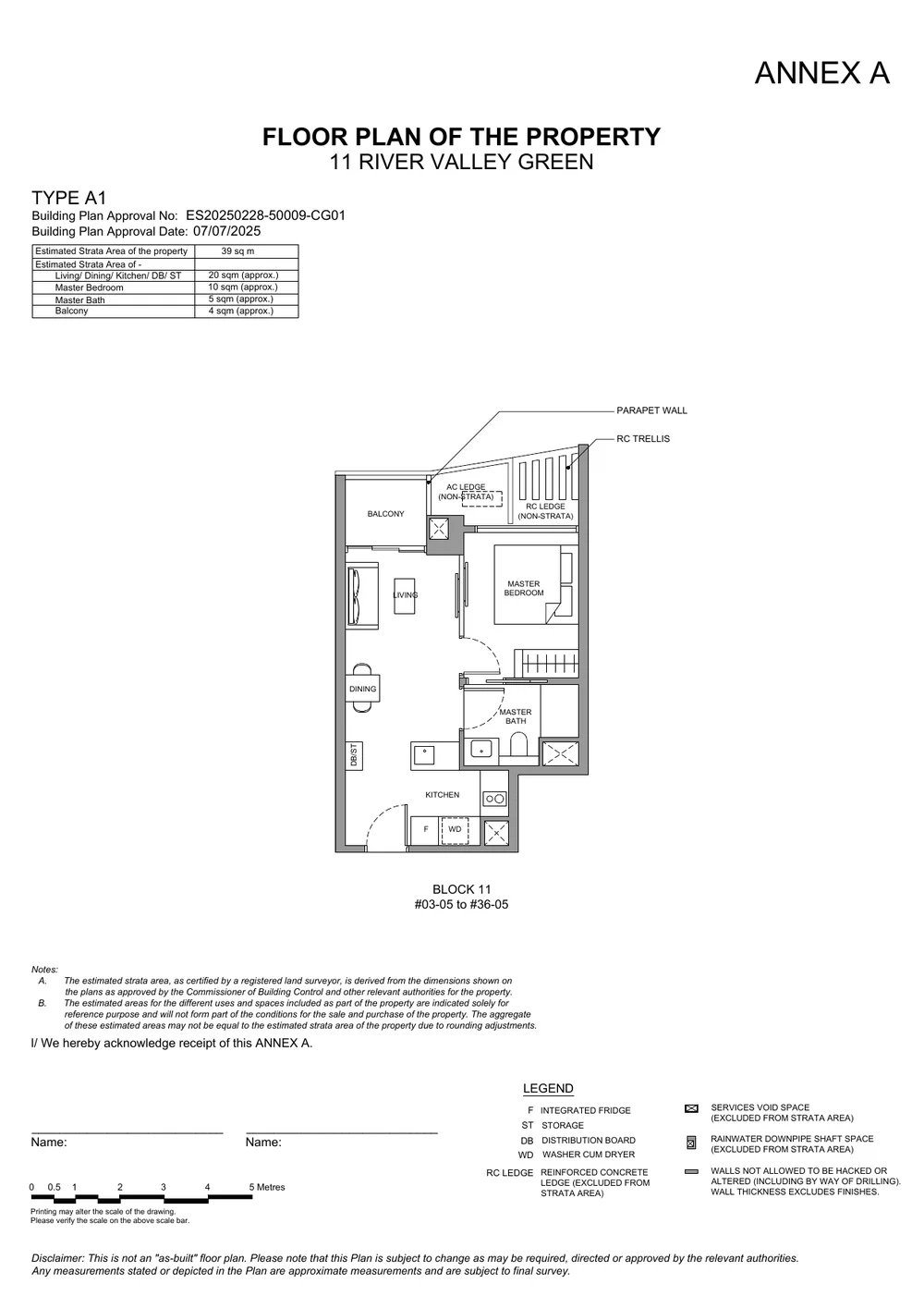 River Green 1-Bedroom Type A1 floor plan