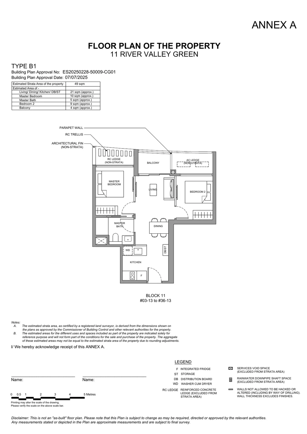 River Green 2-Bedroom Type B1 floor plan
