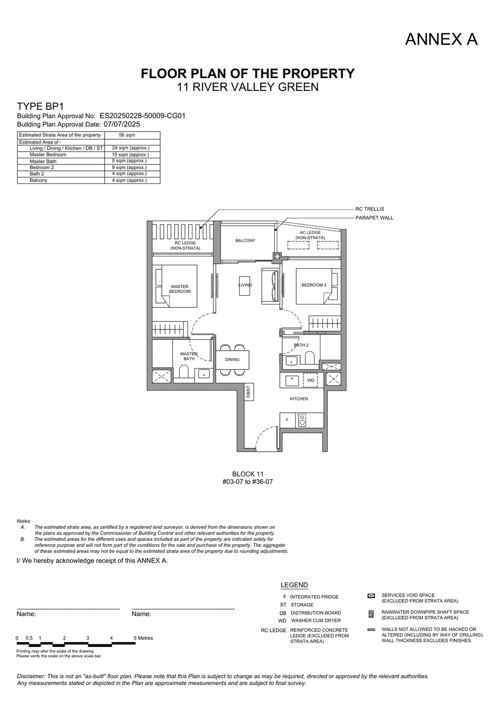 River Green 2-Bedroom Premium Type BP1 floor plan