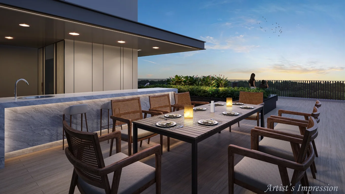 Sophia Meadows roof dining lounge rendering
