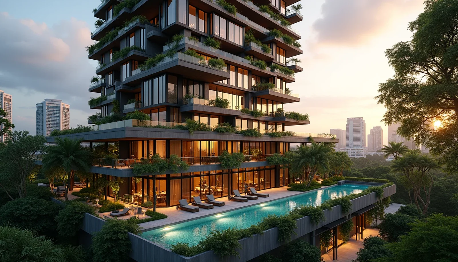 The Arcady at Boon Keng luxury freehold residential tower overlooking Serangoon River corridor