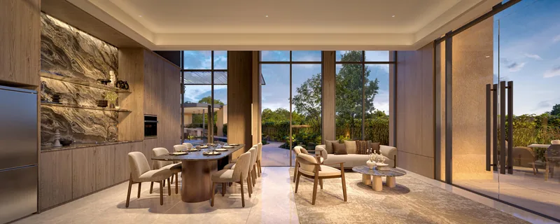 Artist’s impression of the Private Dining Room and Clubhouse interior
