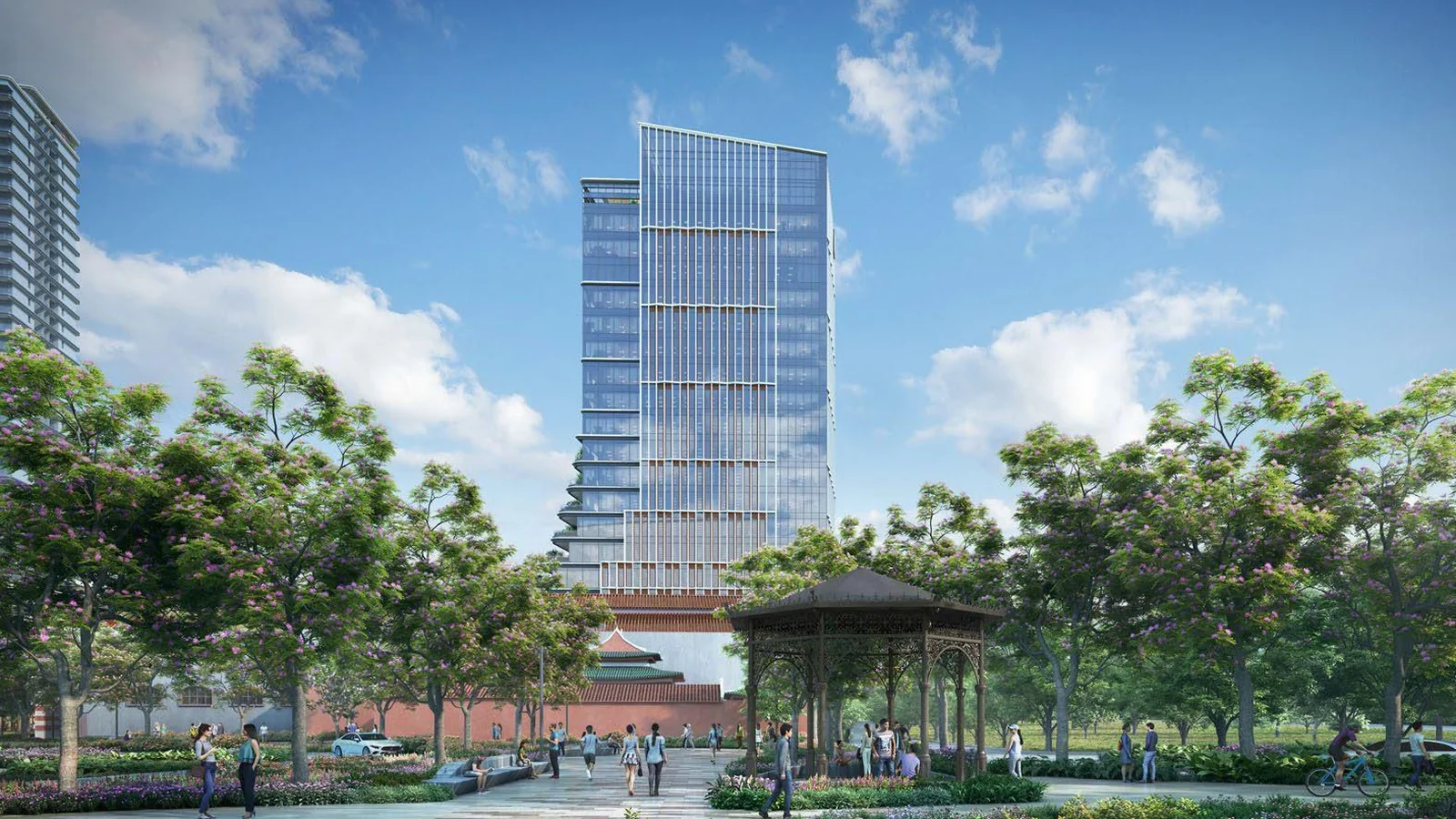 Architectural perspective of Union Square Residences by CDL