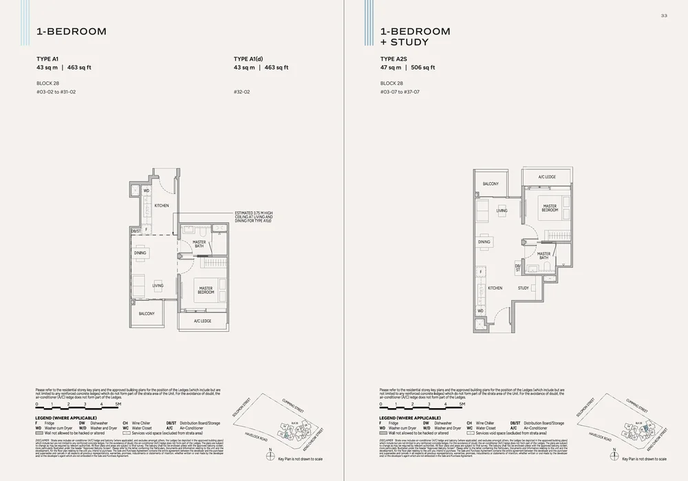 Union Square Residences 1-Bedroom official floor plan