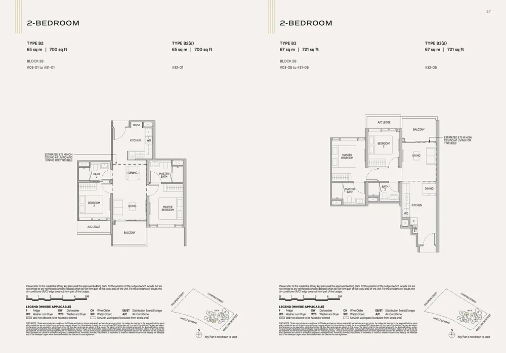 Union Square Residences 2-Bedroom official floor plan