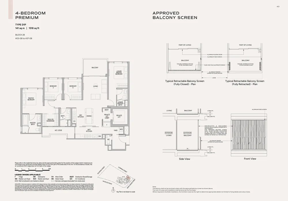 Union Square Residences 4-Bedroom Premium official floor plan
