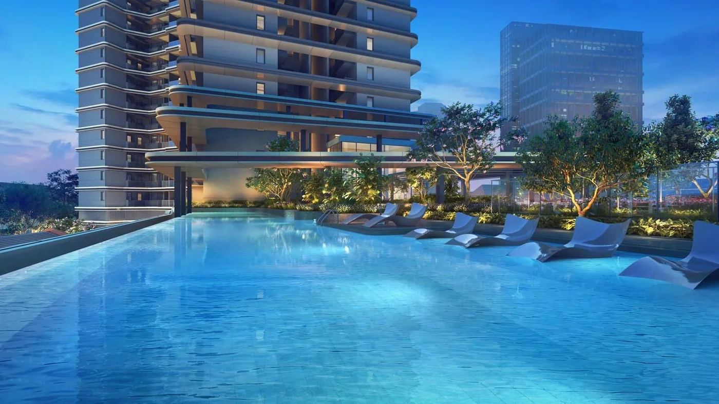 50m lap pool at Union Square Residences